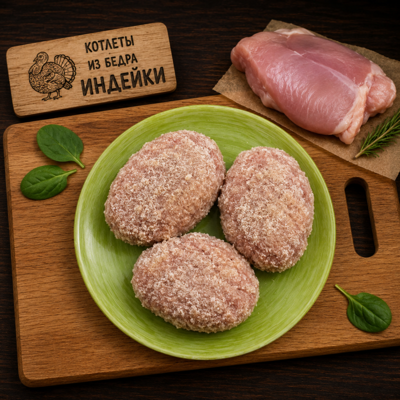 Котлеты из бедра индейки